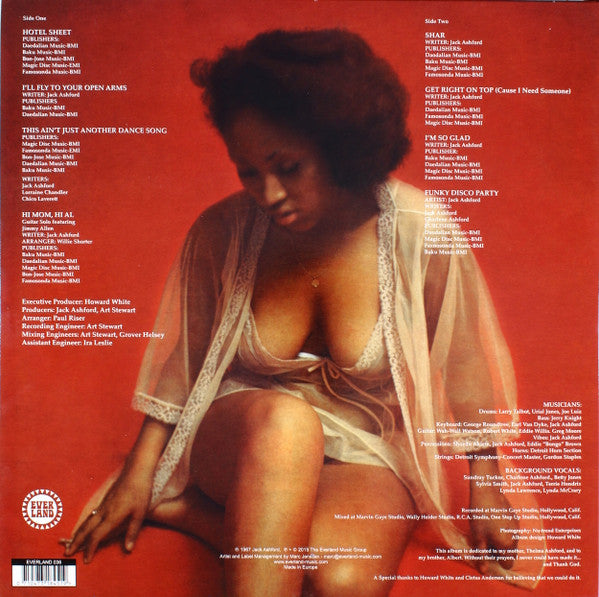 Jack Ashford : Hotel Sheet (LP, Album, RE)