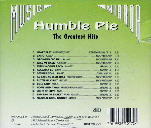 Humble Pie : The Greatest Hits (CD, Comp)