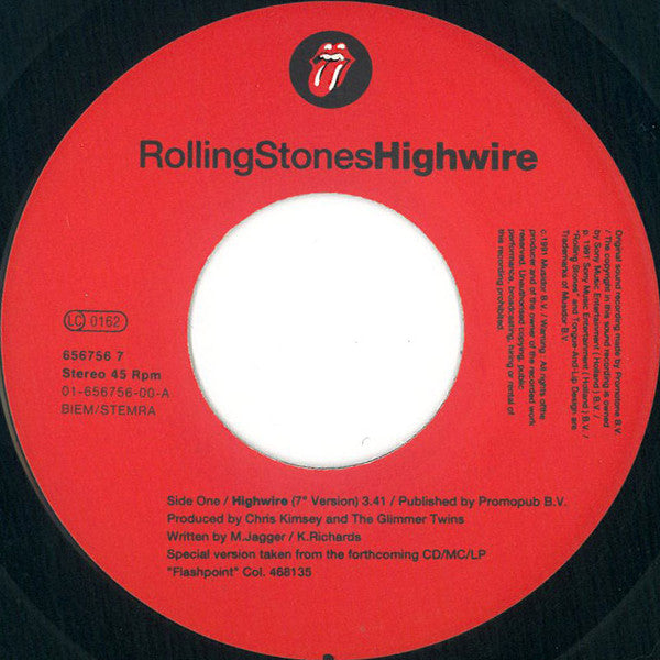 The Rolling Stones : Highwire (7", Single)