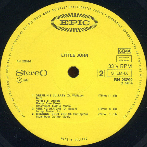 Little John (7) : Little John (LP, Album)