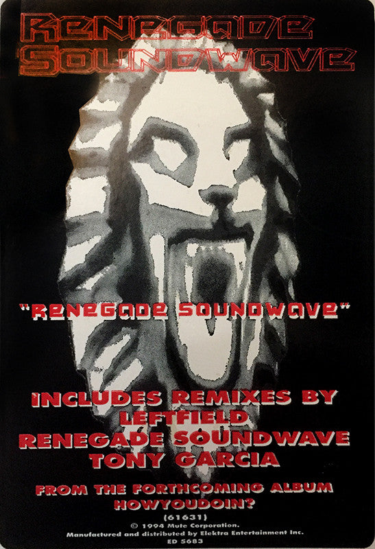 Renegade Soundwave : Renegade Soundwave (12", Promo)