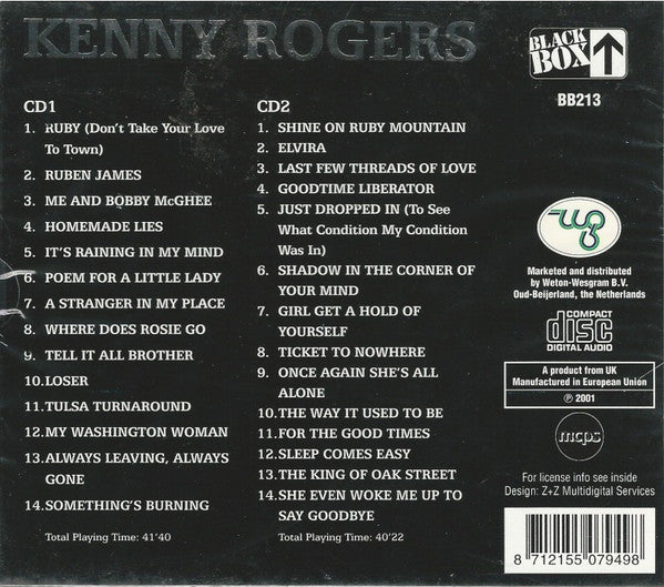 Kenny Rogers : Me And Bobby McGhee (2xCD, Comp)