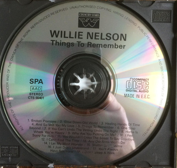 Willie Nelson : Things To Remember (CD, Comp)