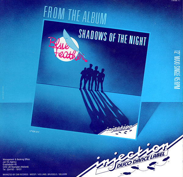 Blue Feather : Shadows Of The Night (Club Mix) (12", Maxi)