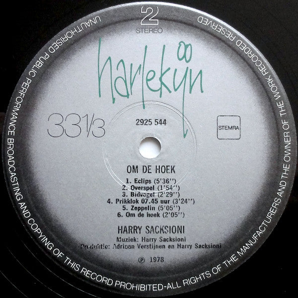 Harry Sacksioni : Om De Hoek (LP, Album)