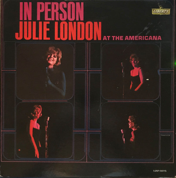 Julie London : In Person At The Americana (LP, Album, Mono, Mon)