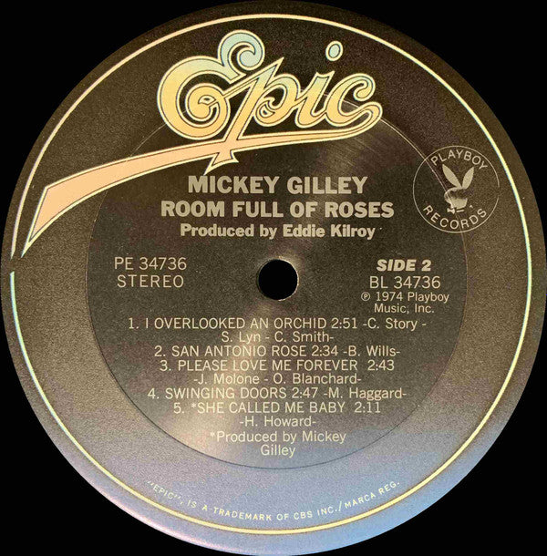 Mickey Gilley : Room Full Of Roses (LP, Album, RE, Car)