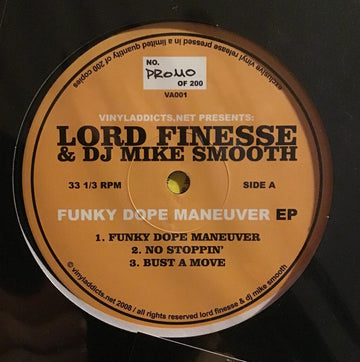 Lord Finesse & DJ Mike Smooth : Funky Dope Maneuver EP (12", EP, Ltd, Promo)