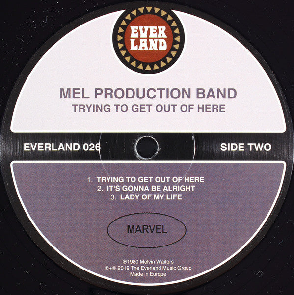 Mel Production Band : Trying To Get Out Of Here (LP, Album, RE)