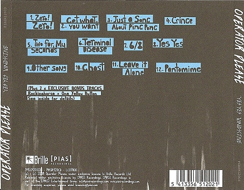 Operator Please : Yes Yes Vindictive (CD, Album)