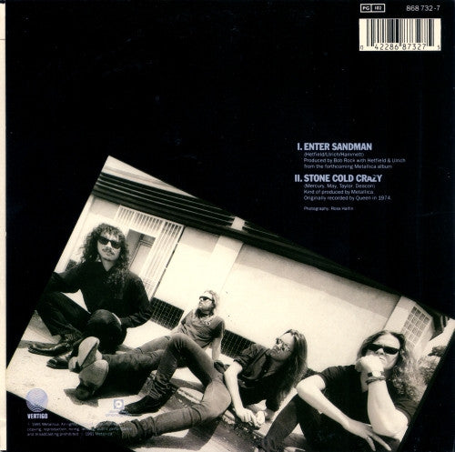 Metallica : Enter Sandman (7", Single)
