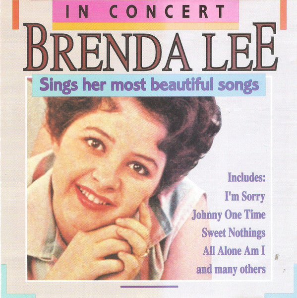 Brenda Lee : In Concert: Sings Her Most Beautiful Songs (CD, Album)