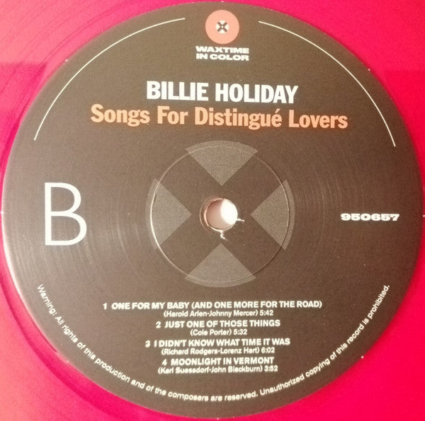 Billie Holiday : Songs For Distingué Lovers (LP, Album, Ltd, Red)