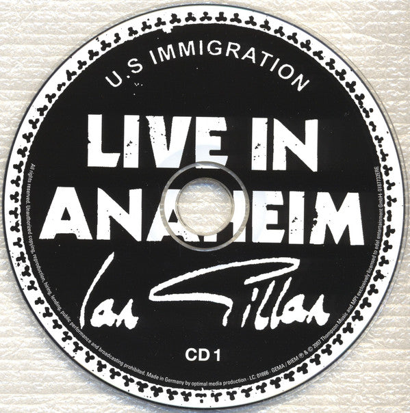 Ian Gillan : Live In Anaheim (2xCD, Dig)