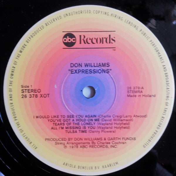 Don Williams (2) : Expressions (LP, Album, Gat)