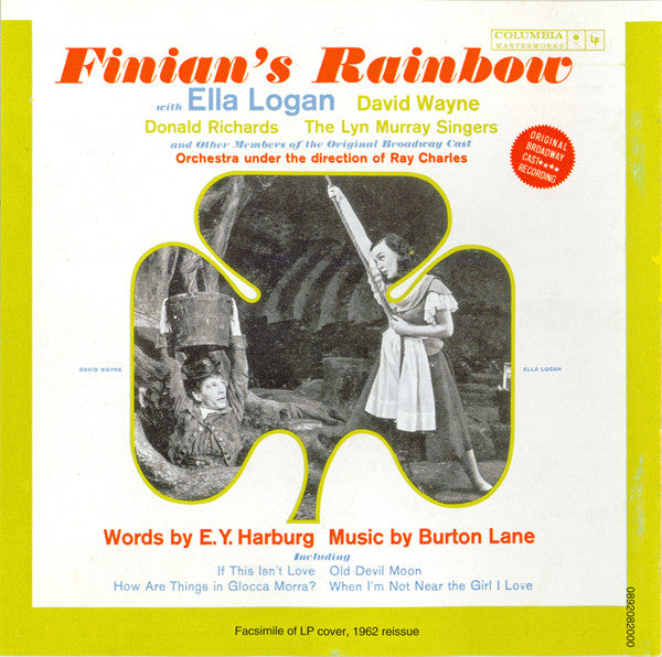 Ella Logan, Donald Richards, David Wayne (3) & The Lyn Murray Singers : Finian's Rainbow (CD, Album, RE)