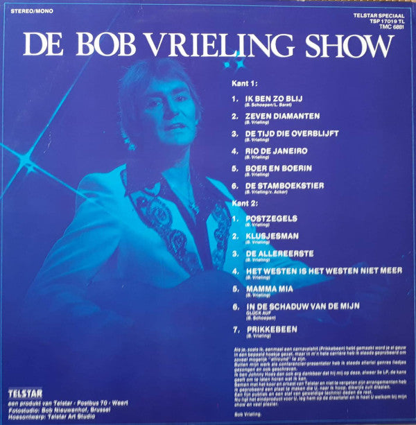 Bob Vrieling : De Bob Vrieling Show (LP, Album)