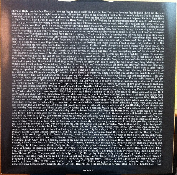 Blur : Leisure (LP, Album)