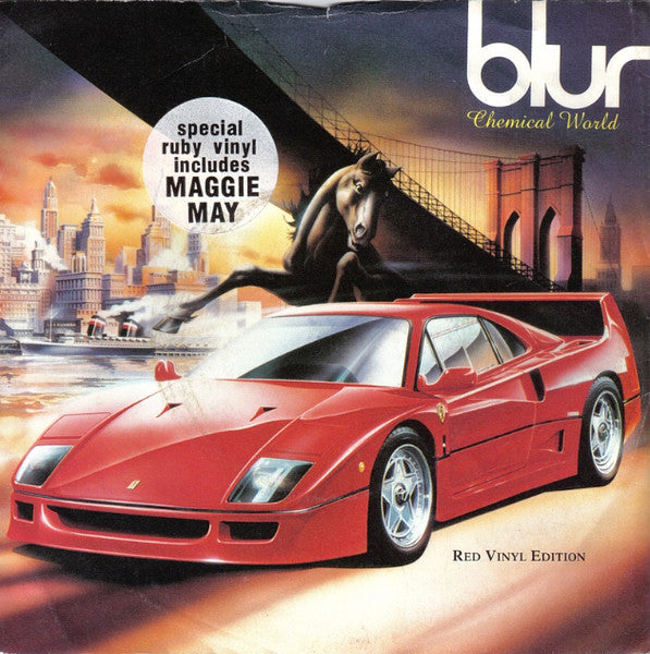 Blur : Chemical World (7", Single, Red)