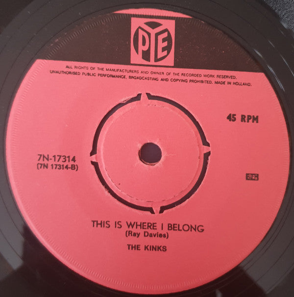 The Kinks : Mr. Pleasant (7", Single)