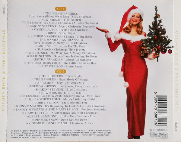 Various : Golden Rock & Pop Christmas (2xCD, Comp)