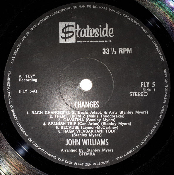 John Williams (7), Stanley Myers & Orchestra* : Changes (LP, Album)