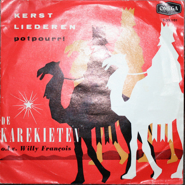 Kinderkoor De Karekieten o.l.v. Willy François : Kerstliederenpotpourri (7", Single)