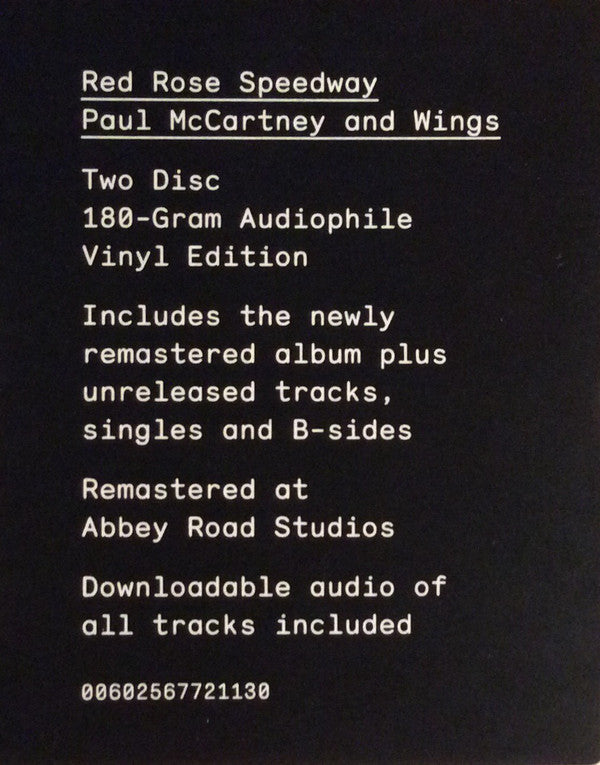 Wings (2) : Red Rose Speedway (2xLP, Album, Ltd, RM, Gat)