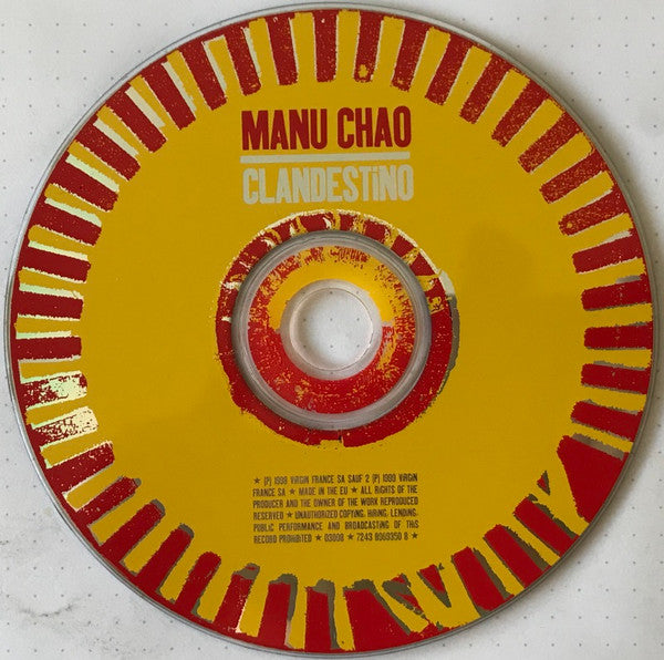 Manu Chao : Clandestino (CD, Maxi, Enh)