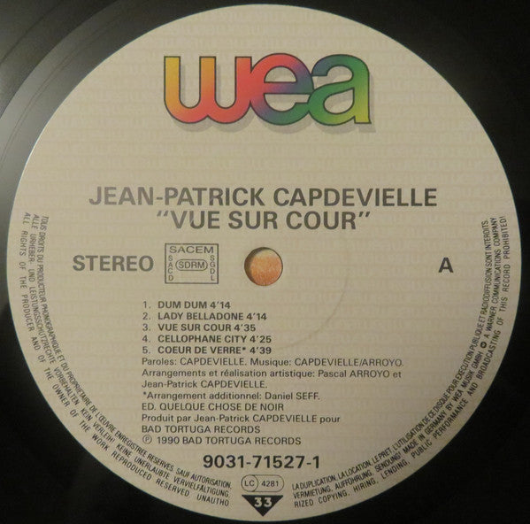 Jean-Patrick Capdevielle : Vue Sur Cour (LP, Album)