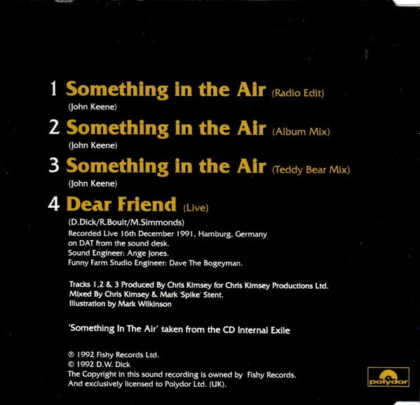 Fish : Something In The Air (CD, Maxi)