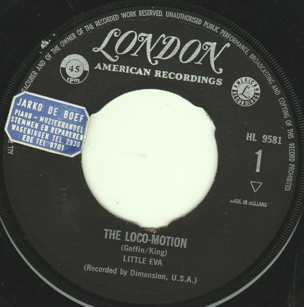 Little Eva : The Loco-Motion (7", Single, Mono)