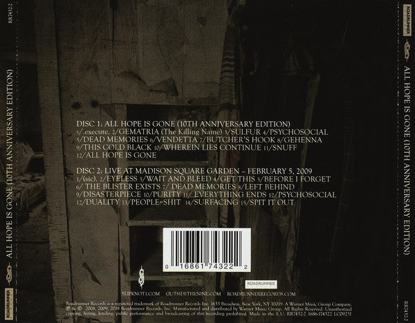 Slipknot : All Hope Is Gone (CD, Album, RE + CD + 10t)