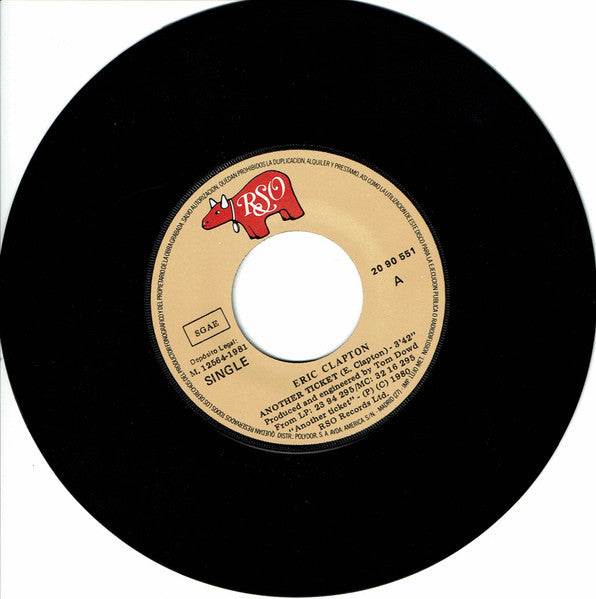 Eric Clapton : Another Ticket = Otro ticket - Version Corta (7", Single)
