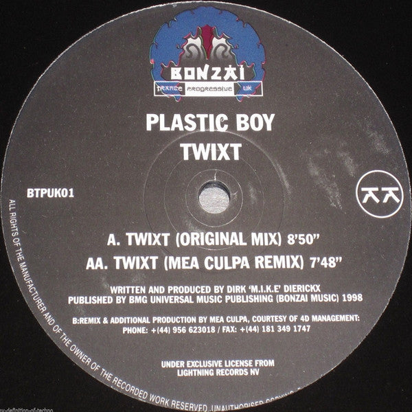 Plastic Boy : Twixt (12")