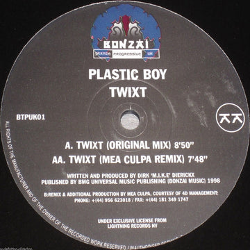 Plastic Boy : Twixt (12")