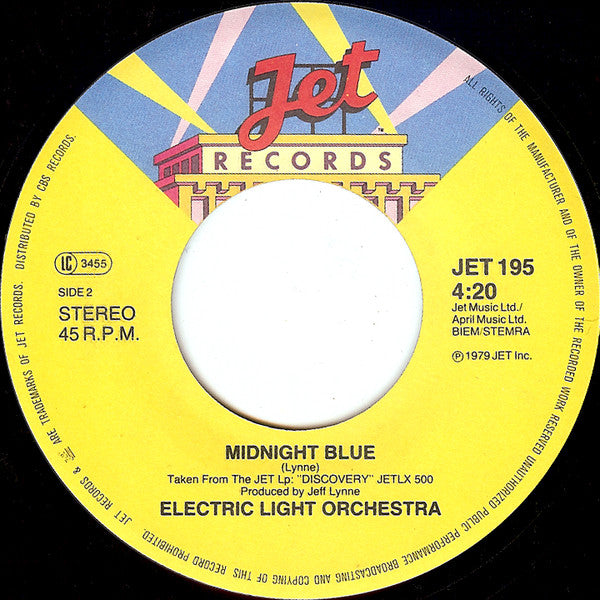 Electric Light Orchestra : All Over The World (7", Single, TEL)