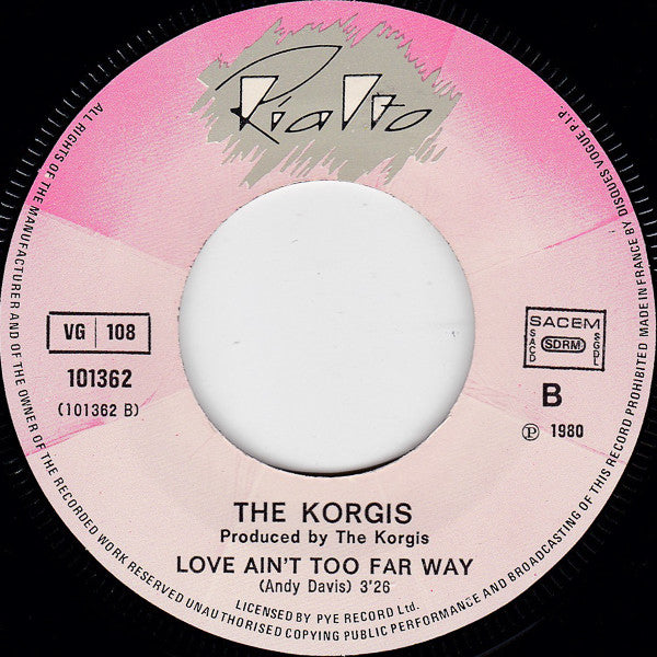 The Korgis : If It's Alright With You Baby (7", Single)