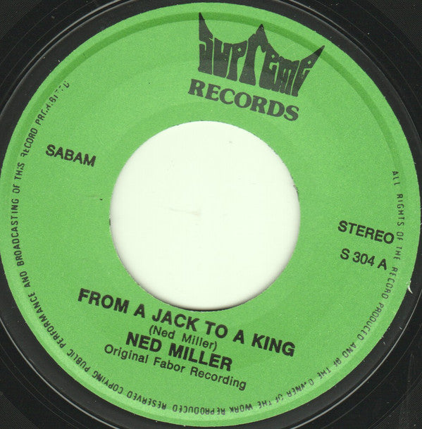 Ned Miller : From A Jack To A King (7", Single)