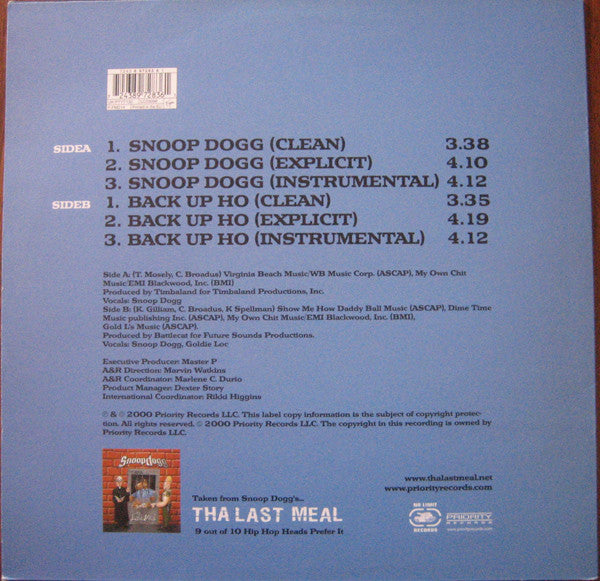 Snoop Dogg : Snoop Dogg (12")