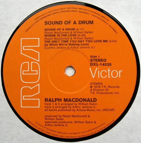 Ralph MacDonald : Sound Of A Drum (LP, Album)