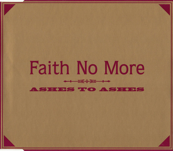 Faith No More : Ashes To Ashes (CD, Single, J-c)