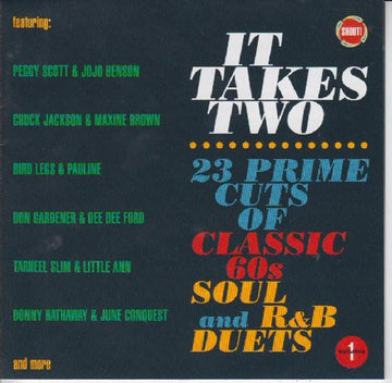 Various : It Takes Two Vol 1: 23 Prime Cuts of Classic 60s Soul and R&B Duets (CD, Comp, Mono)