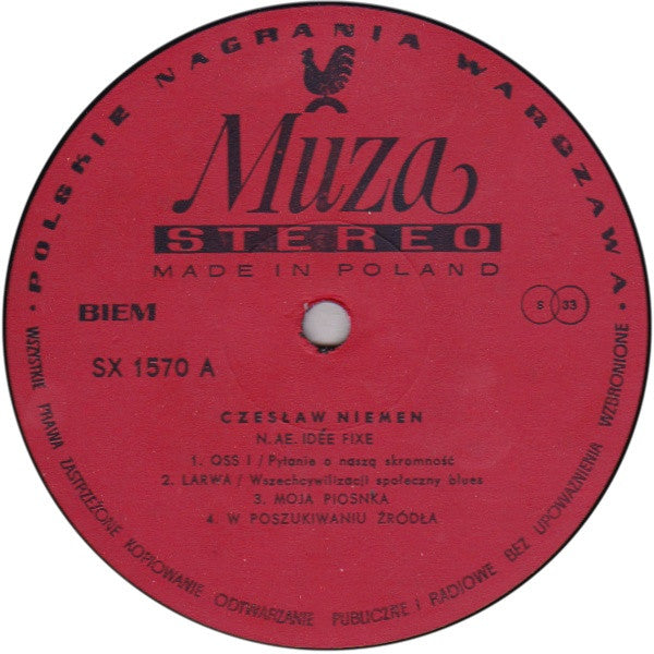 Czesław Niemen : Idée Fixe (2xLP, Album, Red + 7", EP, Blu)