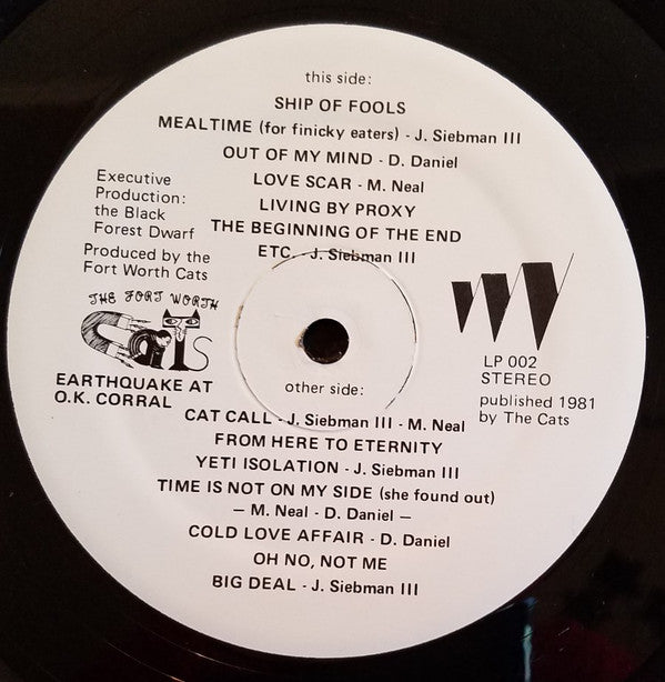 The Fort Worth Cats : Earthquake At The O.K. Corral (LP, Album)