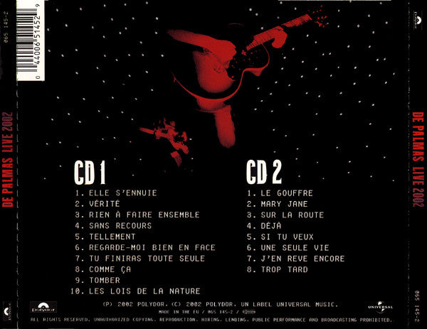 Gérald de Palmas : Live 2002 (2xCD, Album)