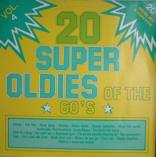 Various : 20 Super Oldies Of The 60's Vol. 4 (LP, Comp)