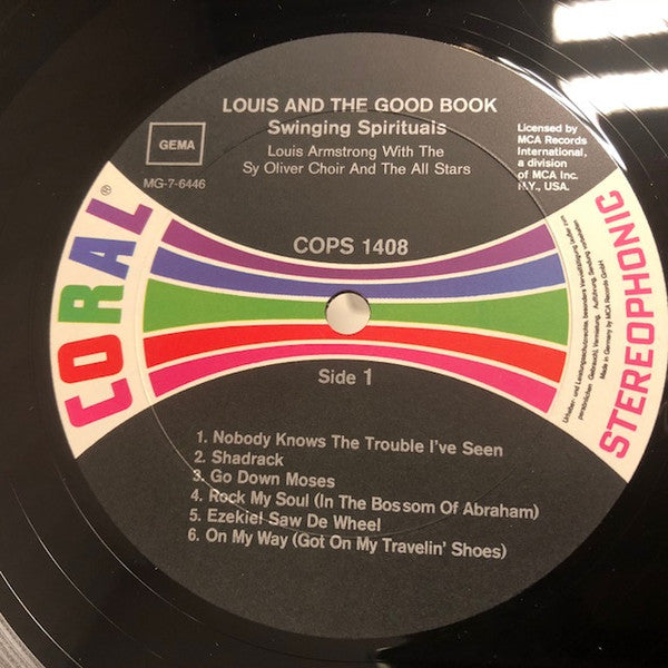 Louis Armstrong And His All-Stars With The Sy Oliver Choir : Louis And The Good Book (LP, Album, RE)