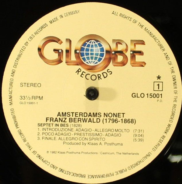 Amsterdams Nonet : Amsterdams Nonet (LP)