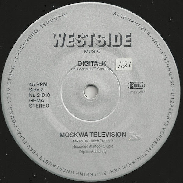 Moskwa TV : Tekno Talk (12")